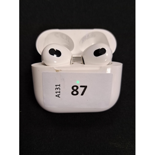 PAIR OF APPLE AIRPODS 3RD GENERATION
in Lightning charging case