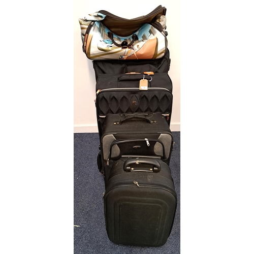 21 - SELECTION OF FOUR SUITCASES AND ONE BAG
including It Luggage, American Airlines
Note: All bags and c... 