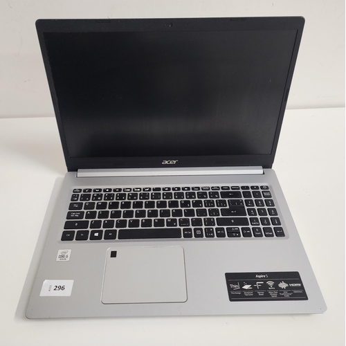 ACER ASPIRE 5 A515-54 SERIES LAPTOP
Model N18Q13 - Serial Number NXHNEAA005020146167600 - Intel Core i5 – Wiped
Note: some scratches to back 
Note: It is the buyer's responsibility to make all necessary checks prior to bidding to establish if the device is blacklisted/ blocked/ reported lost. Any checks made by Mulberry Bank Auctions will be detailed in the description. Please Note - No refunds will be given if a unit is sold and is subsequently discovered to be blacklisted or blocked etc.