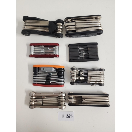 369 - SELECTION OF EIGHT BIKE TOOLS
of various size and design