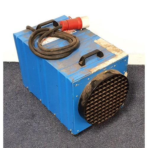 291 - ANDREW SYKES PORTABLE ELECTRIC HEATER
model DE65 with three speed fan, on a wheeled base, 41cm x 35.... 