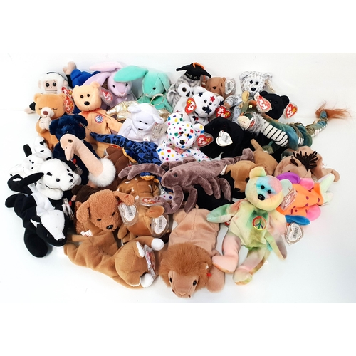 374 - SELECTION OPF THIRTY BEANIE BABIES
comprising Hope, Dotty, Wiser, Dragon, Ty 2K, Nip, Clubby, Mooch,... 