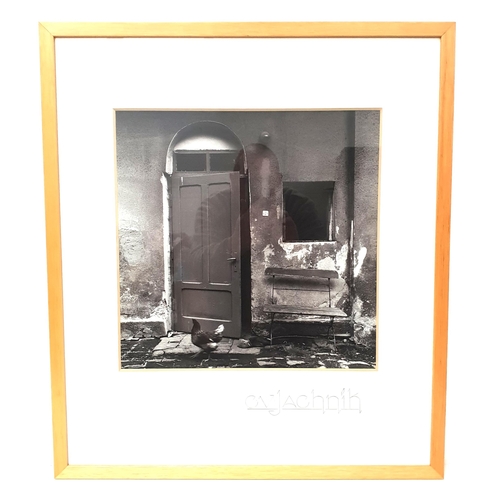 415 - CLIVE VINCENT JACHNIK
Door, Polish ghetto, Warsaw 1989, photographic print, signed label to verso, 3... 