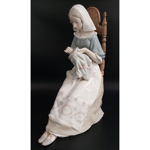 233 - LLADRO FIGURINE
Insular Embroideress, 4865, 28cm high