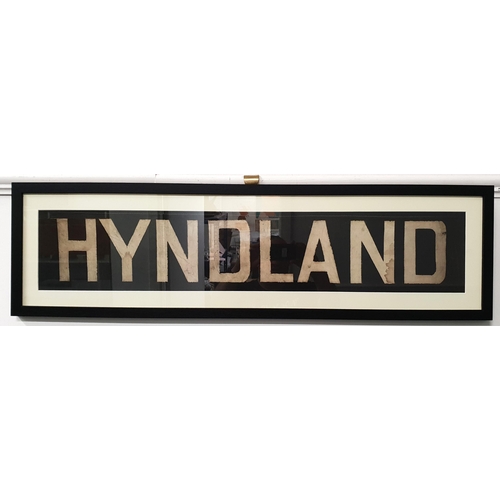 324 - ORIGINAL GLASGOW CORPORATION LINEN TRAM DESTINATION BLIND - HYNDLAND
circa 1940s from the older Stan... 