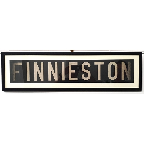 329 - ORIGINAL GLASGOW CORPORATION LINEN TRAM DESTINATION BLIND - FINNIESTON
circa 1940s from the older St... 