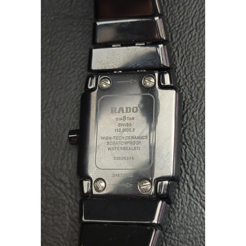 152 - RADO DIASTAR JUBILE WRISTWATCH
the black dial with diamond markers at every quarter, reference 152.0... 