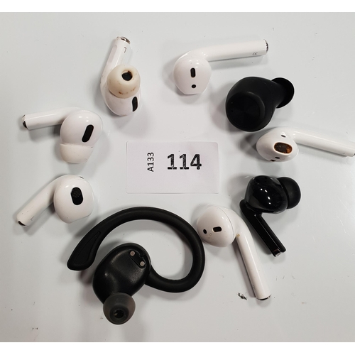 SELECTION OF LOOSE EARBUDS
including Apple (9)