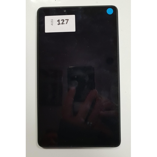 LENOVO TAB M7
Model: TB-7305F. S/N HPV296OA (71). Google Account Locked.  Note: It is the buyer's responsibility to make all necessary checks prior to bidding to establish if the device is blacklisted/ blocked/ reported lost. Any checks made by Mulberry Bank Auctions will be detailed in the description. Please Note - No refunds will be given if a unit is sold and is subsequently discovered to be blacklisted or blocked etc.