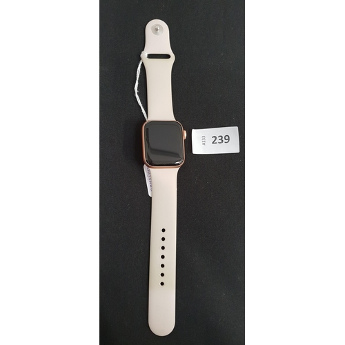 APPLE WATCH SE
40mm case; model A2351; S/N HLXH98MAQ07T; Apple Account Locked 
Note: It is the buyer's responsibility to make all necessary checks prior to bidding to establish if the device is blacklisted/ blocked/ reported lost. Any checks made by Mulberry Bank Auctions will be detailed in the description. Please Note - No refunds will be given if a unit is sold and is subsequently discovered to be blacklisted or blocked etc.