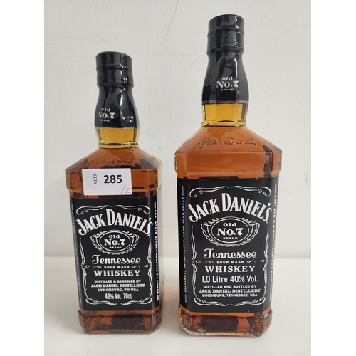 285 - TWO BOTTLES OF JACK DANIEL'S OLD NO.7 WHISKEY
One (700ml, 40%) and one (1L, 40%)
Note: You must be o... 