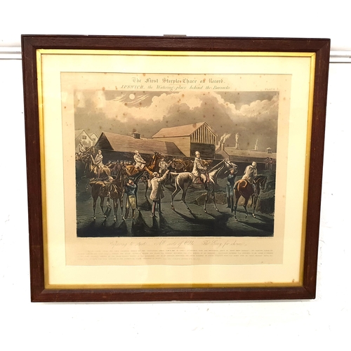 AFTER H. ATKEN
The first steeple chase on record, print, 35cm x 40.5cm