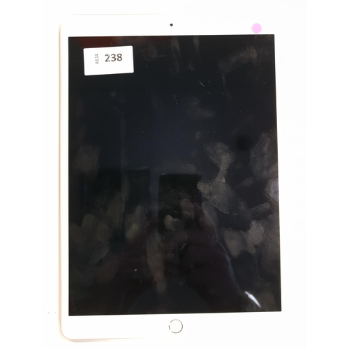 APPLE IPAD PRO 10.5 INCH - A1701 - WIFI  
serial number DMPWR0MCJ28N. Apple account locked. 
Note: It is the buyer's responsibility to make all necessary checks prior to bidding to establish if the device is blacklisted/ blocked/ reported lost. Any checks made by Mulberry Bank Auctions will be detailed in the description. Please Note - No refunds will be given if a unit is sold and is subsequently discovered to be blacklisted or blocked etc.