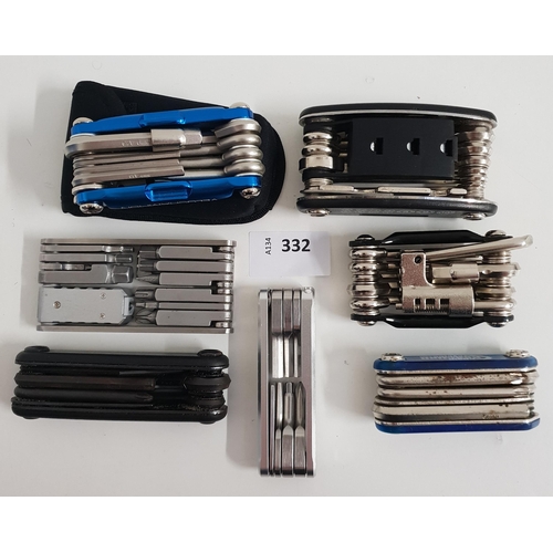 332 - SELECTION OF SEVEN BIKE TOOLS
of various size and design