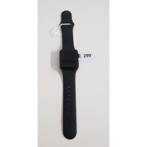APPLE WATCH SERIES 3
38mm case; model A1858; S/N GJ9G80KMJ5X0; Apple Account Locked 
Note: It is the buyer's responsibility to make all necessary checks prior to bidding to establish if the device is blacklisted/ blocked/ reported lost. Any checks made by Mulberry Bank Auctions will be detailed in the description. Please Note - No refunds will be given if a unit is sold and is subsequently discovered to be blacklisted or blocked etc.