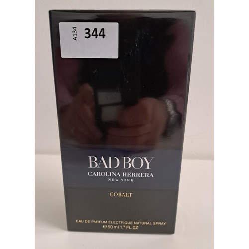 344 - NEW AND BOXED CAROLINA HERRERA BAD BOY COBALT EAU DE PARFUM
50ml