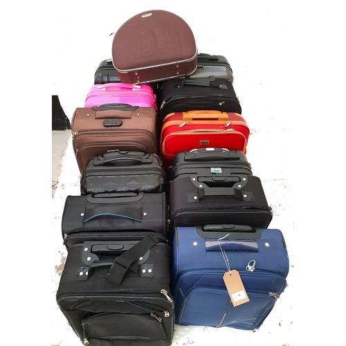 65 - SELECTION OF THIRTEEN SUITCASES 
including Maks, IT luggage, Wisata, and MK Luggage
Note: all cases ... 