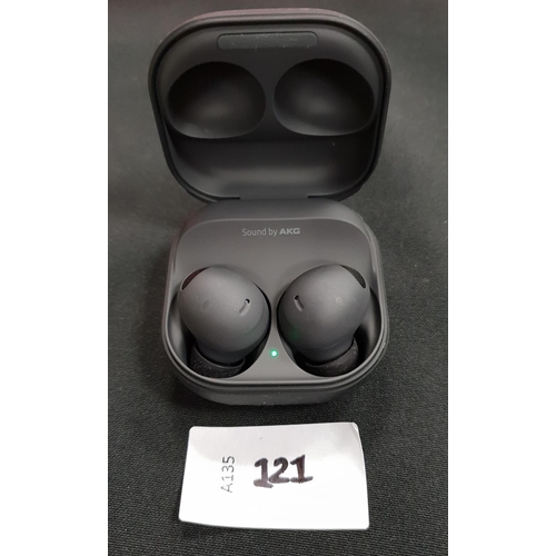 121 - PAIR OF SAMSUNG EARBUDS
in charging case, model SM-R510