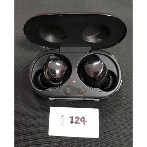 124 - PAIR OF SAMSUNG EARBUDS
in charging case, model SM-R175