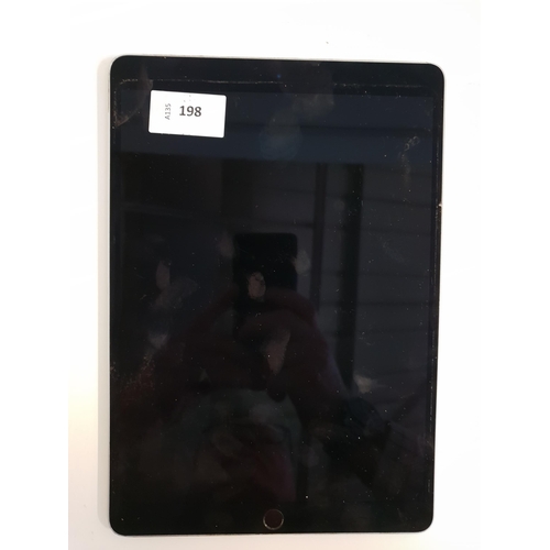 APPLE IPAD PRO 10.5 INCH - A1701 - WIFI 
serial number F6QDF00LHP50. Apple account locked. 
Note: It is the buyer's responsibility to make all necessary checks prior to bidding to establish if the device is blacklisted/ blocked/ reported lost. Any checks made by Mulberry Bank Auctions will be detailed in the description. Please Note - No refunds will be given if a unit is sold and is subsequently discovered to be blacklisted or blocked etc.