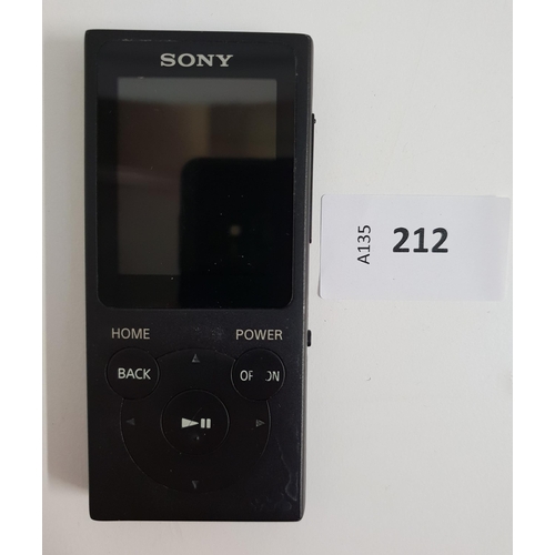 212 - SONY WALKMAN DIGITAL MUSIC PLAYER