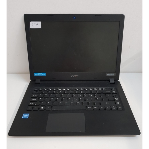 ACER ASPIRE 1 A114-32 SERIES 
Serial number NXGVZEK007905011357600 - Model N17Q4 - Intel Inside - Wiped 
Note: scratches/scuffs to laptop
Note: It is the buyer's responsibility to make all necessary checks prior to bidding to establish if the device is blacklisted/ blocked/ reported lost. Any checks made by Mulberry Bank Auctions will be detailed in the description. Please Note - No refunds will be given if a unit is sold and is subsequently discovered to be blacklisted or blocked etc.