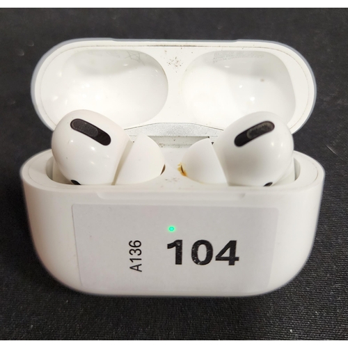 104 - PAIR OF APPLE AIRPODS PRO
in AirPods Pro charging case