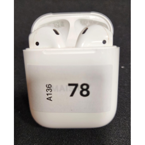 78 - PAIR OF APPLE AIRPODS 2ND GENERATION
in Lightning charging case
Note: case is personalised