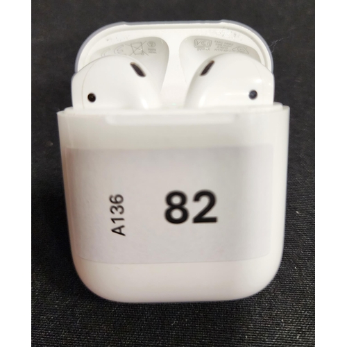 82 - PAIR OF APPLE AIRPODS 2ND GENERATION
in Lightning charging case