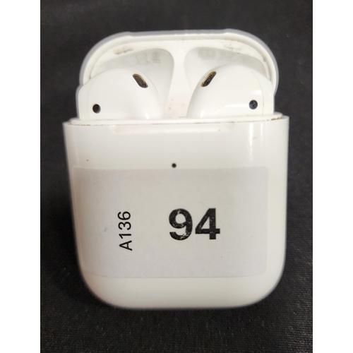 94 - PAIR OF APPLE AIRPODS 2ND GENERATION
in Wireless charging case