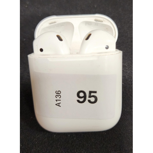 95 - PAIR OF APPLE AIRPODS 2ND GENERATION
in Lightning charging case