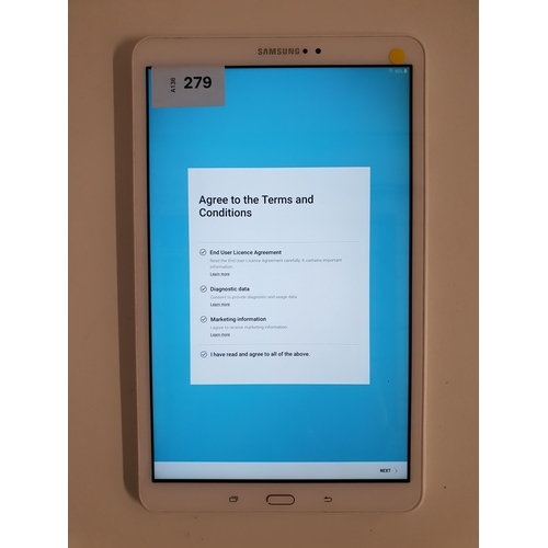 SAMSUNG GALAXY TAB A
Model: SM-T580. S/N R52J617YMND. Google Account Locked. Note: scratched screen Note: It is the buyer's responsibility to make all necessary checks prior to bidding to establish if the device is blacklisted/ blocked/ reported lost. Any checks made by Mulberry Bank Auctions will be detailed in the description. Please Note - No refunds will be given if a unit is sold and is subsequently discovered to be blacklisted or blocked etc.