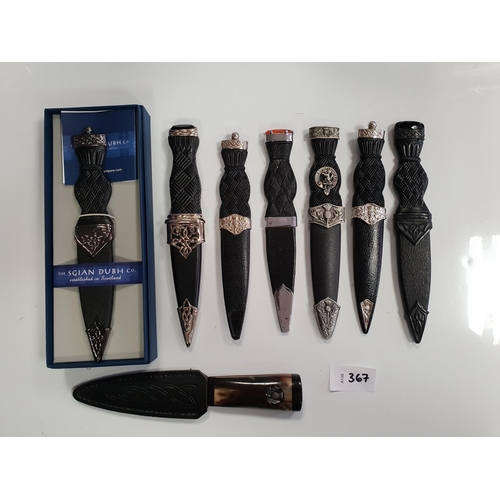 EIGHT SGIAN DUBHS 
one in box by The Sgian Dubh Co.