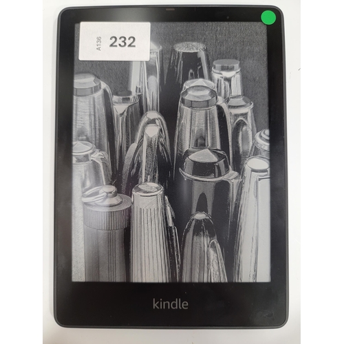 AMAZON KINDLE PAPERWHITE 5 E-READER
serial number G001 LG12 2435 01DG
Note: It is the buyer's responsibility to make all necessary checks prior to bidding to establish if the device is blacklisted/ blocked/ reported lost. Any checks made by Mulberry Bank Auctions will be detailed in the description. Please Note - No refunds will be given if a unit is sold and is subsequently discovered to be blacklisted or blocked etc.