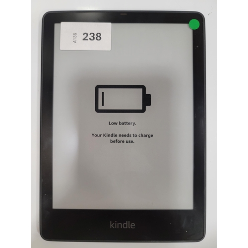 238 - AMAZON KINDLE PAPERWHITE 5 E-READER
serial number G001 LG12 2286 07SK
Note: It is the buyer's respon... 