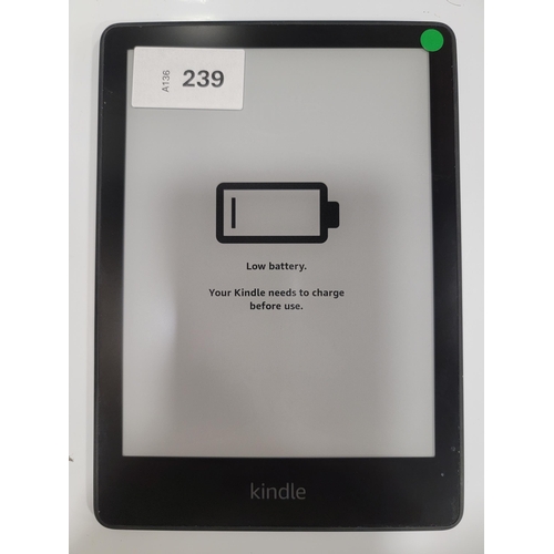AMAZON KINDLE PAPERWHITE 5 E-READER
serial number G001 PX11 1511 0GRP
Note: It is the buyer's responsibility to make all necessary checks prior to bidding to establish if the device is blacklisted/ blocked/ reported lost. Any checks made by Mulberry Bank Auctions will be detailed in the description. Please Note - No refunds will be given if a unit is sold and is subsequently discovered to be blacklisted or blocked etc.