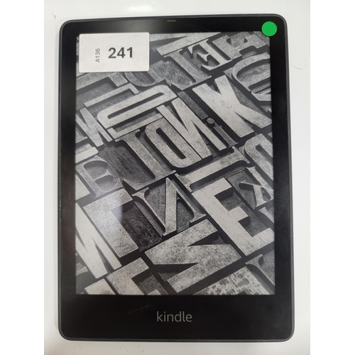 241 - AMAZON KINDLE PAPERWHITE 5 E-READER
serial number G001 LG12 1505 0XAX
Note: It is the buyer's respon... 