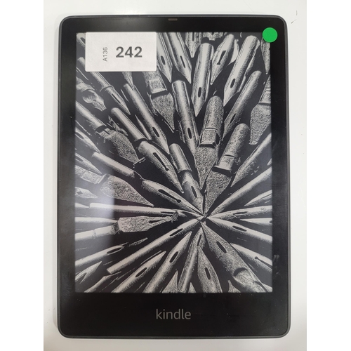 242 - AMAZON KINDLE PAPERWHITE 5 E-READER
serial number G001 LG12 2314 0LH0
Note: It is the buyer's respon... 