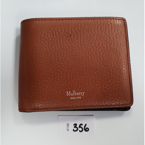 356 - MULBERRY 8 CARD WALLET
in oak small classic grain