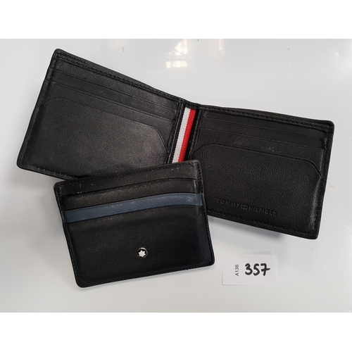 357 - MONTBLANC CARD WALLET
and a Tommy Hilfiger wallet