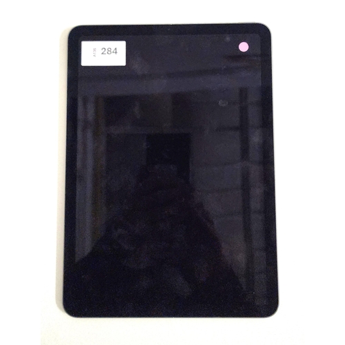 284 - APPLE IPAD AIR 4TH GEN - A2316 - WIFI 
serial number GG7FK66XQ16M. NOT Apple account locked. 
Note: ... 