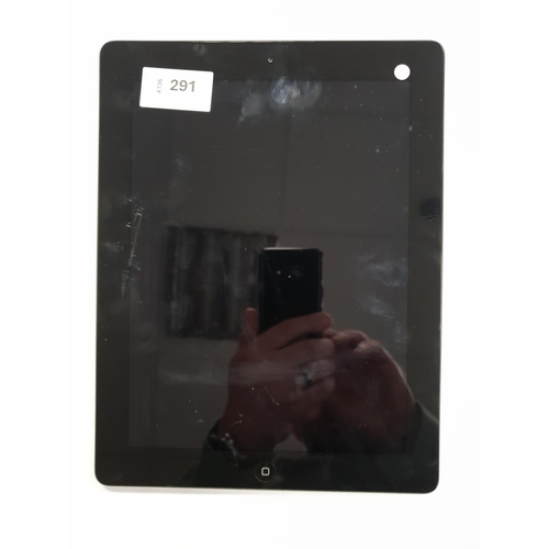 291 - APPLE IPAD 4TH GENERATION - A1458 - WIFI 
serial number DMPJMTPYF182. Apple account locked.
Note: It... 