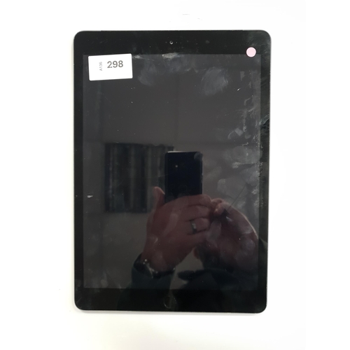 298 - APPLE IPAD 7th GENERATION - A2198 - WIFI & CELLULAR 
serial number DMPCMH2TMDFT. IMEI - 353211103411... 