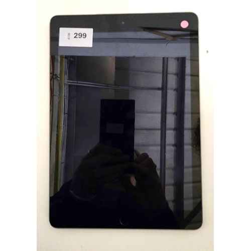 299 - APPLE IPAD 5TH GENERATION - A1822 - WIFI 
serial number GCGVMTSFHLF9. Apple account locked. 
Note: I... 