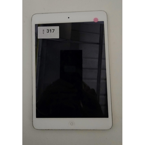 APPLE IPAD MINI 2 - A1489 - WIFI 
serial number F9GSRKKQFCM9. Apple account locked. 
Note: It is the buyer's responsibility to make all necessary checks prior to bidding to establish if the device is blacklisted/ blocked/ reported lost. Any checks made by Mulberry Bank Auctions will be detailed in the description. Please Note - No refunds will be given if a unit is sold and is subsequently discovered to be blacklisted or blocked etc.