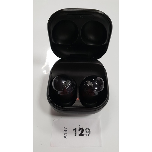 129 - PAIR OF SAMSUNG EARBUDS
in charging case, model SM-R190