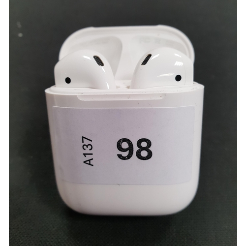 98 - PAIR OF APPLE AIRPODS 2ND GENERATION
in Lightning charging case