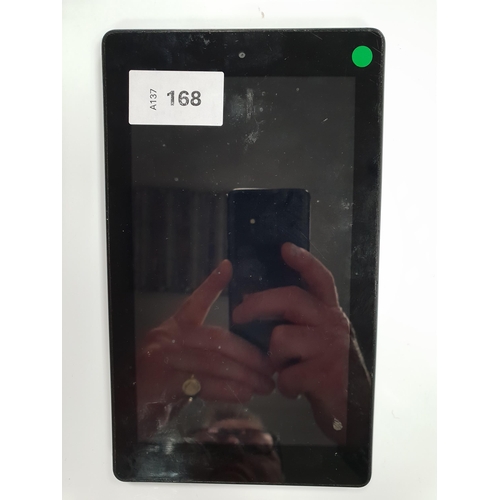 AMAZON KINDLE FIRE 7 7TH GENERATION 
serial number G0W0 MB06 8394 F6W1
Note: It is the buyer's responsibility to make all necessary checks prior to bidding to establish if the device is blacklisted/ blocked/ reported lost. Any checks made by Mulberry Bank Auctions will be detailed in the description. Please Note - No refunds will be given if a unit is sold and is subsequently discovered to be blacklisted or blocked etc.