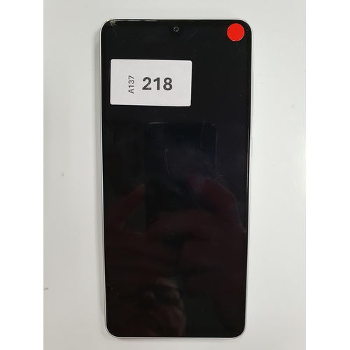 SAMSUNG GALAXY A33 5G
model SM-A336B; IMEI 350013905929898; NOT Google Account Locked. Note: crack and scratches to screen
Note: It is the buyer's responsibility to make all necessary checks prior to bidding to establish if the device is blacklisted/ blocked/ reported lost. Any checks made by Mulberry Bank Auctions will be detailed in the description. Please Note - No refunds will be given if a unit is sold and is subsequently discovered to be blacklisted or blocked etc.