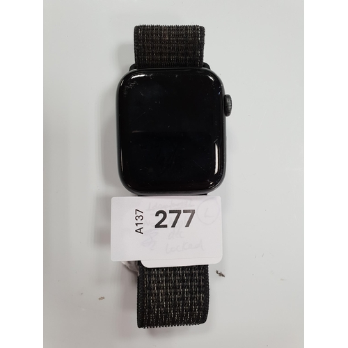 277 - APPLE WATCH SERIES 6
44mm case; model A2292; S/N GY6DD53CQ1RT; NOT Apple Account Locked. Scratches t... 